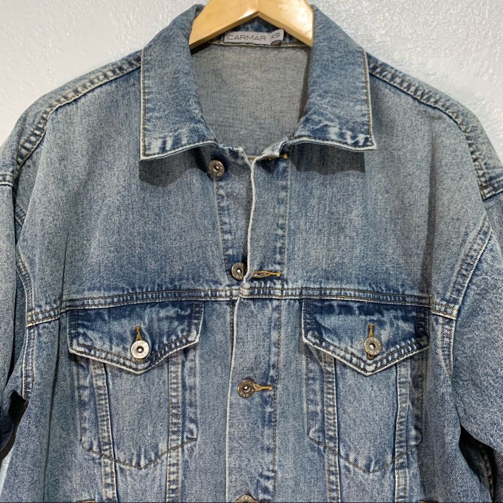 Carmar Classic Oversized Denim Jacket Medium Wash - Picture 7 of 10
